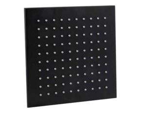 Baltic Black Square Shower Head (Full Brass)