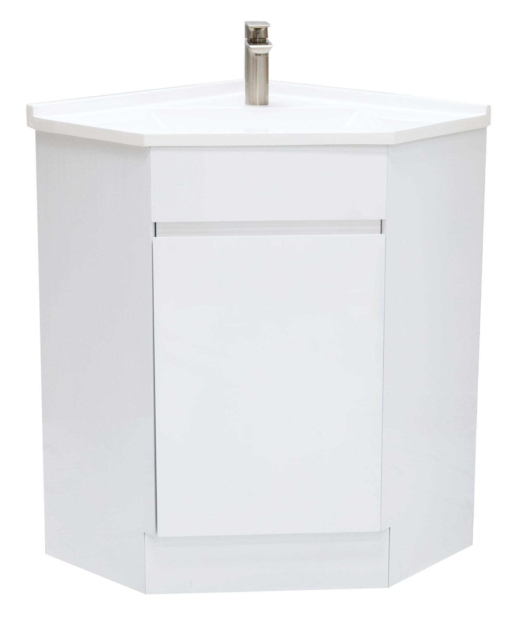 Corner Vanity Unit Complete With Top 600 x 600mm Pacific Bathroom