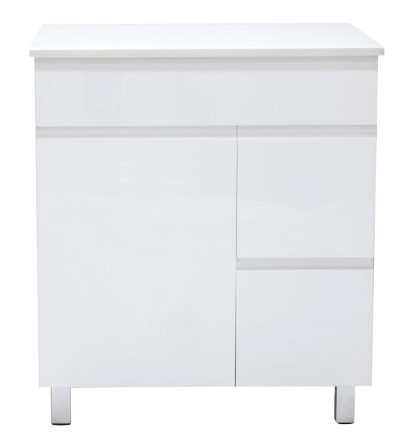 Fesco 750mm Waterproof Vanity on legs Cabinet Only (Kickboard Optional)