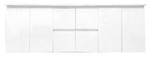 Koro 1800mm Waterproof Double Wall Hung Vanity Cabinet Only