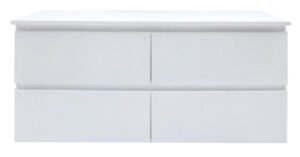 Toranto 1200mm Waterproof 4 Drawer Wall Hung Vanity Cabinet Only
