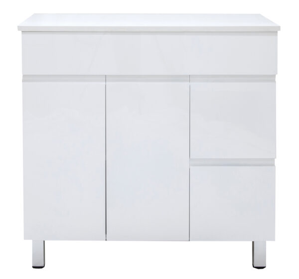 Fesco 900mm Waterproof Vanity on legs Cabinet Only (Kickboard Optional)